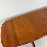 Table de salle à manger extensible en teck Juul Kristensen, design danois vintage des années 1970