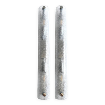 Contemporary Modern Clear Graniglia ”Canalina" Murano Glass Wall Sconce-Set