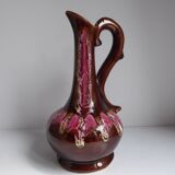 Pitcher in enamelled earthenware of Vallauris