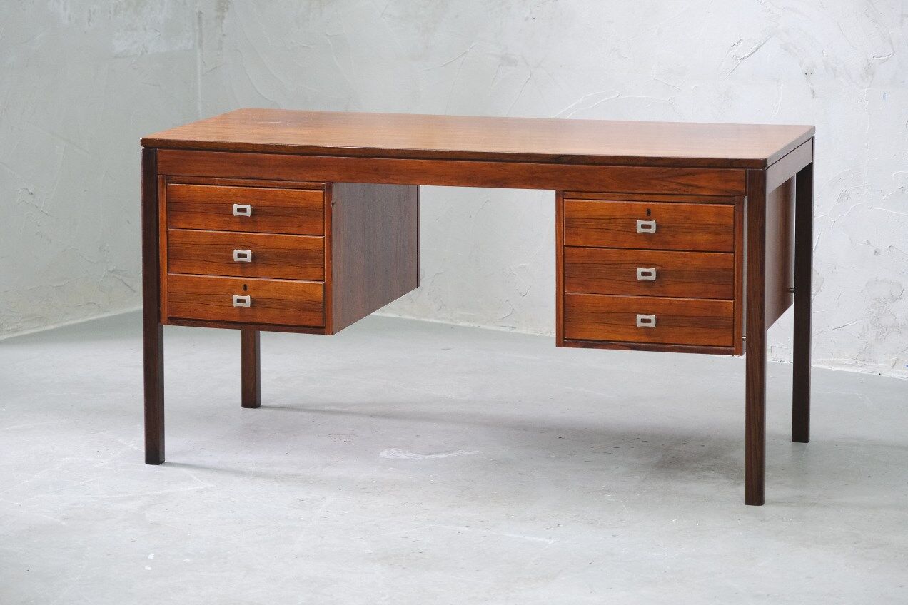 Rosewood Mid Century Desk, Norway 1970's