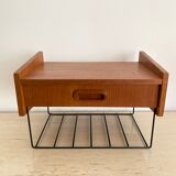 Vintage teak wall shelf