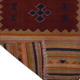 Unique Handwoven Vintage Rug 122X 254 cm