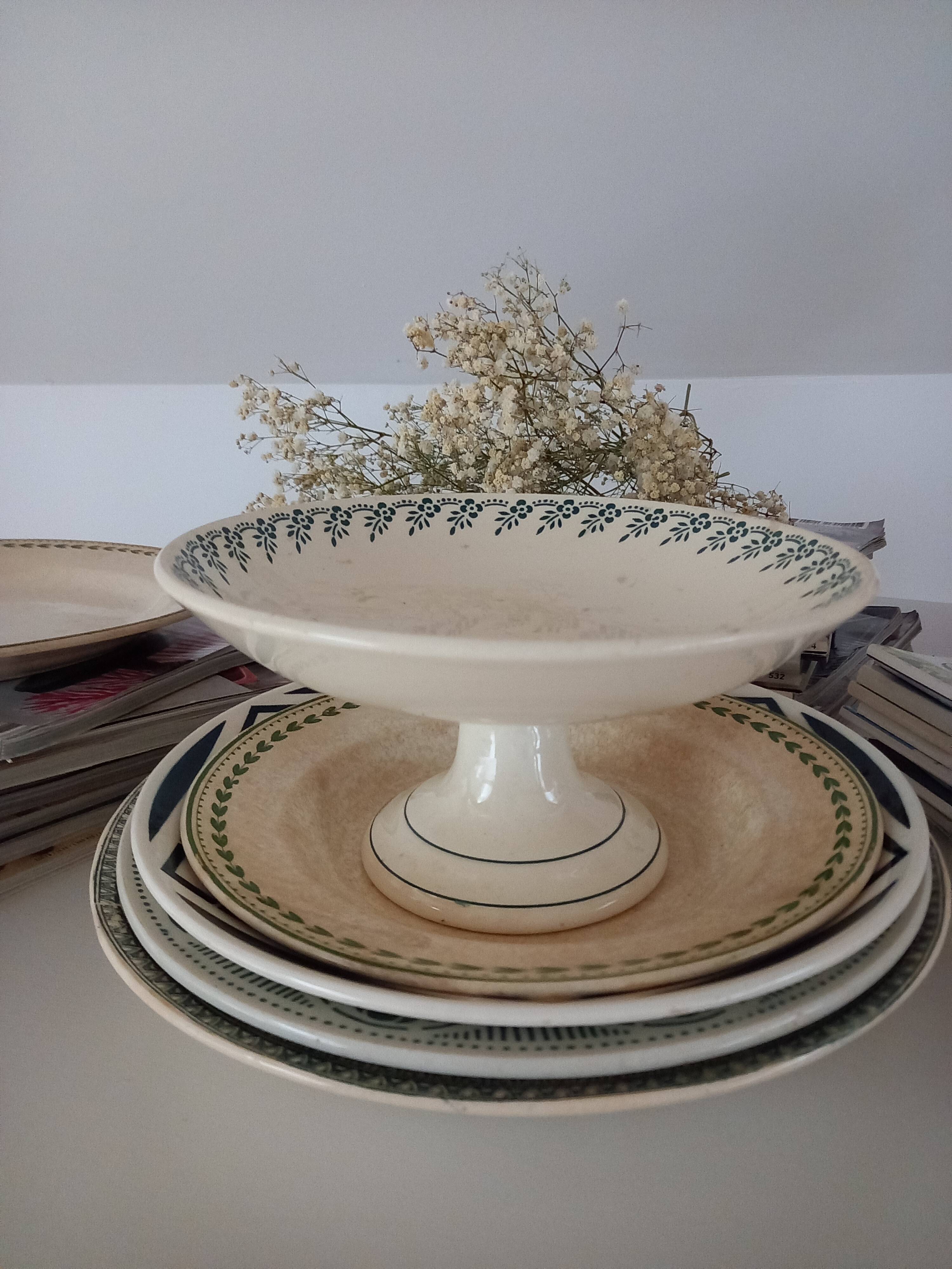 Compotier Terre de Fer "1212" H. Boulenger Choisy-le-Roi