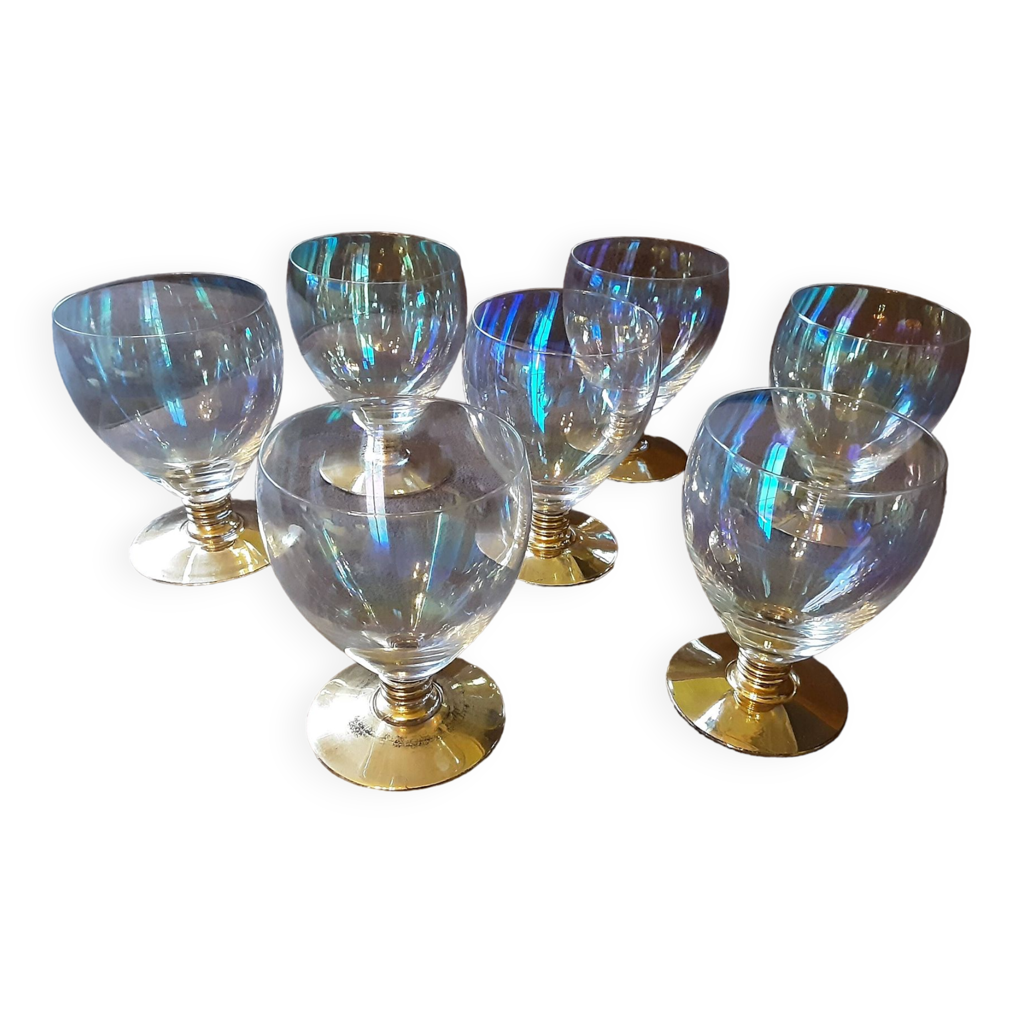 Lot de 8 verres à eau cristal