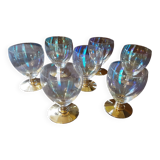 Set of 8 crystal water glasses