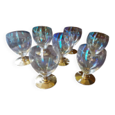 Lot de 8 verres à eau cristal