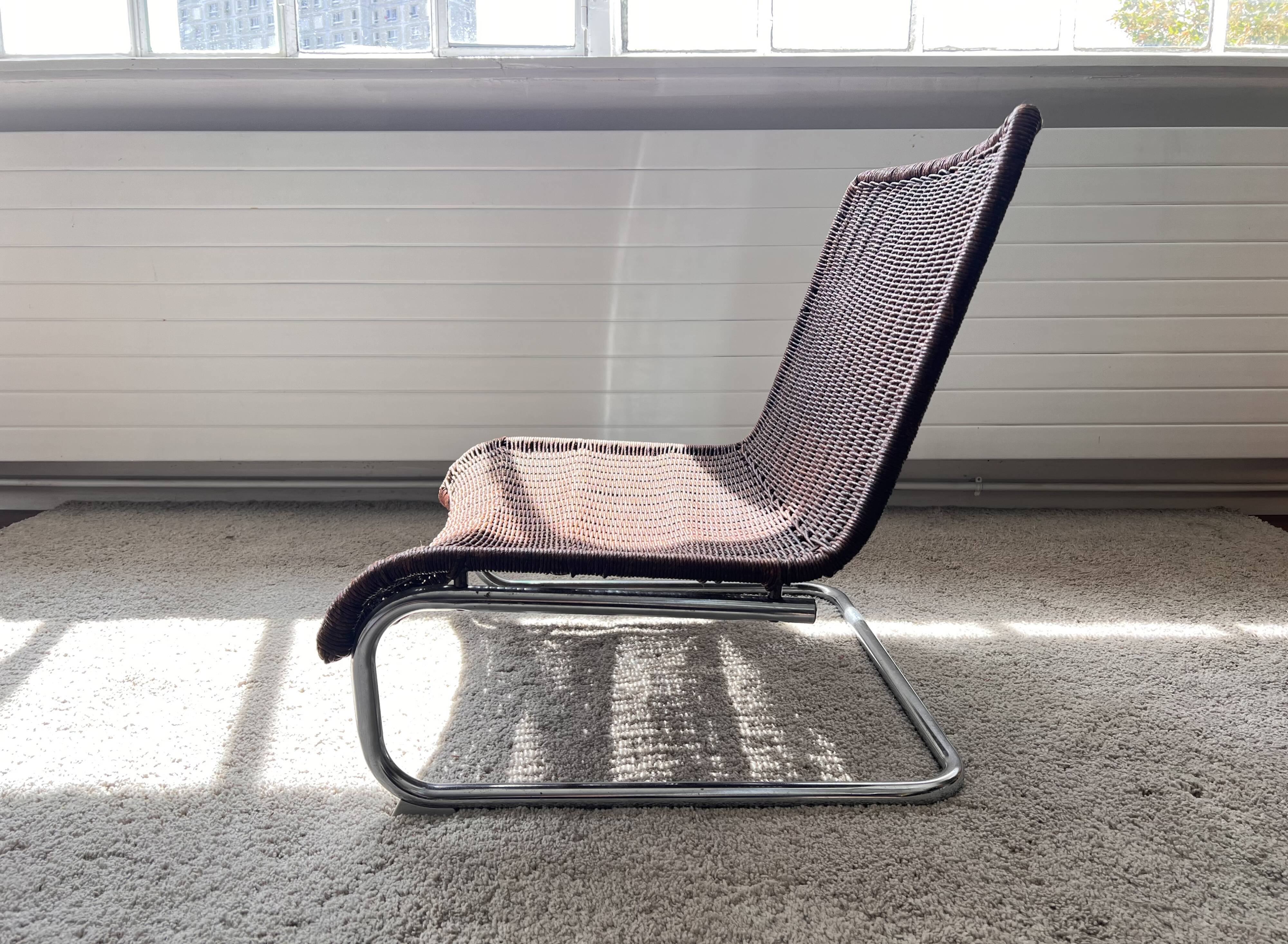 Fauteuil en rotin 70's