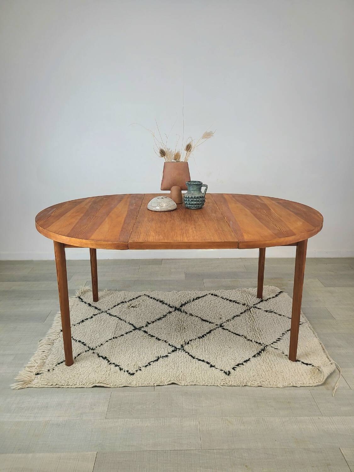 1970s Scandinavian pine dining table