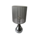 Polished aluminum lamp and silver wire deco office lounge 39 cm