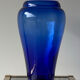 Grand vase en verre bleu cobalt 