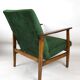 Vintage green velvet lounge chair, 1970s
