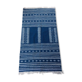Kilim blue and white carpet 110x200cm
