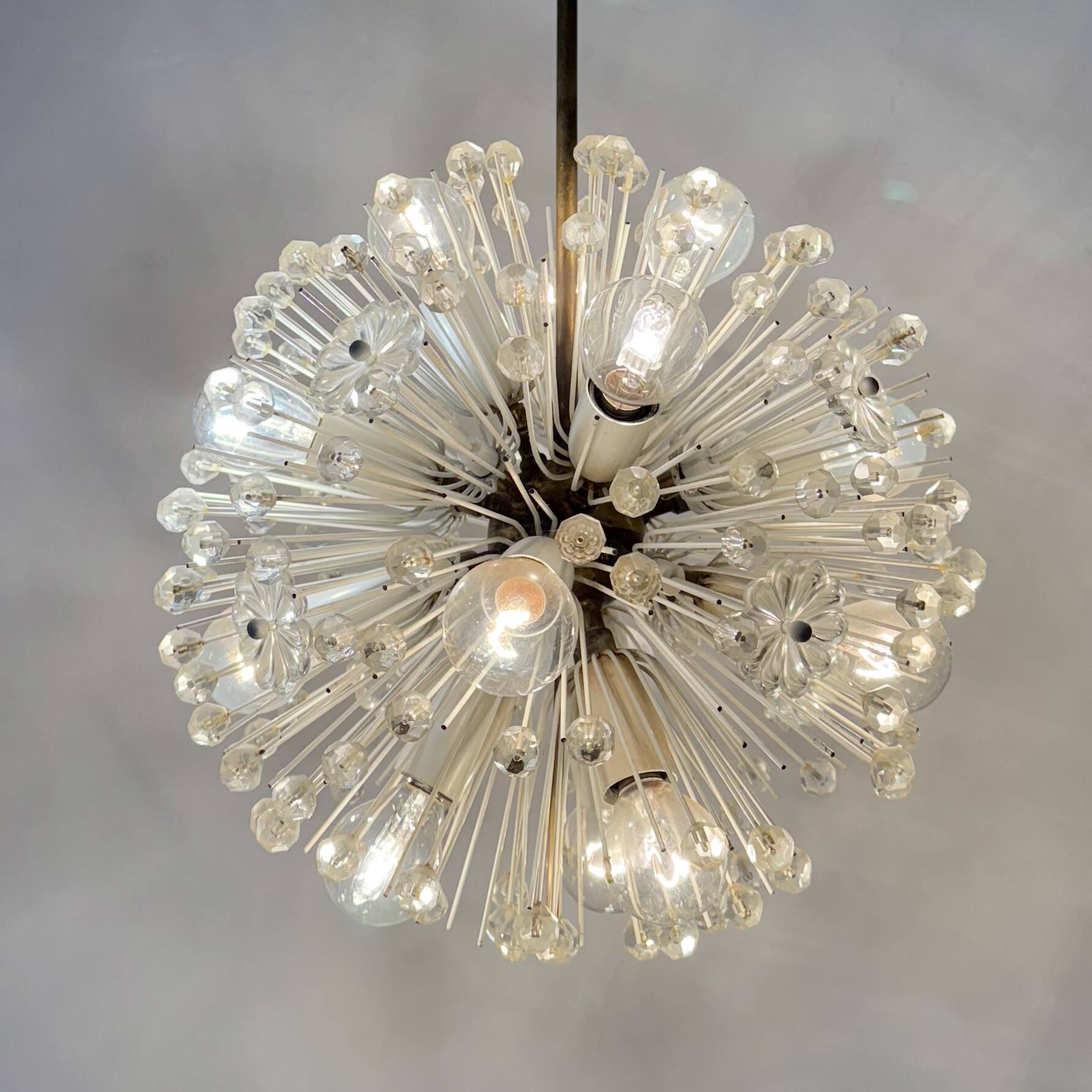 Snowball hanging Lamp by Emil Stejnar for Rupert Nikoll, 1950s