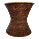Rattan and cane side table