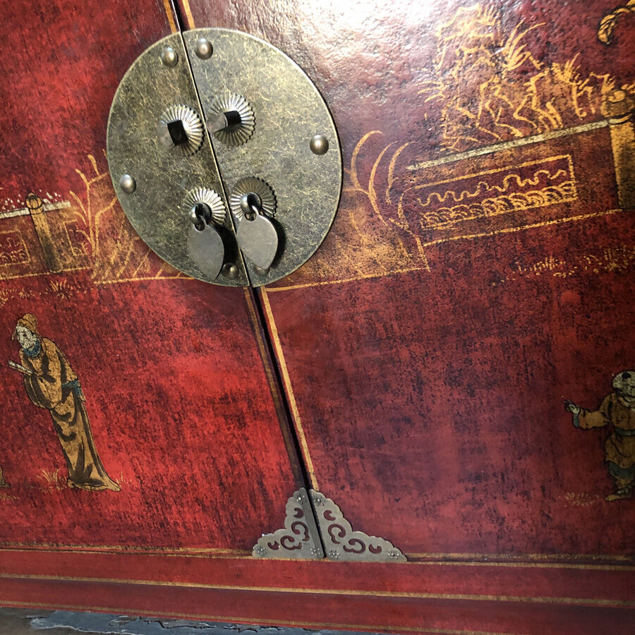 Antique pagoda buffet