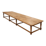 Monumental solid oak table 5.5 metres. Exceptional piece.