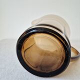 Vintage amber glass pitcher '1970s - Duralex France