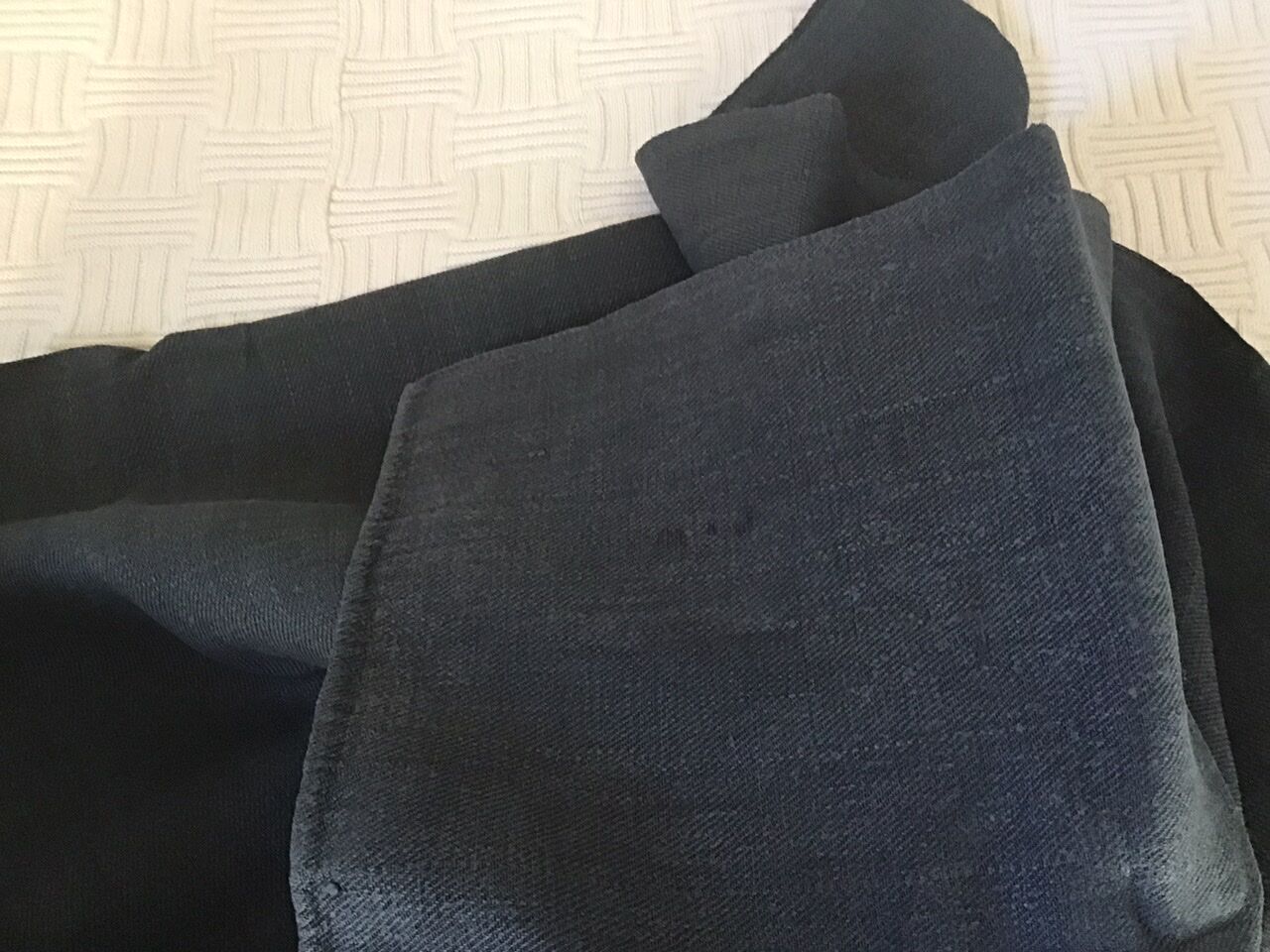 Farmcloth in old dark gray linen
