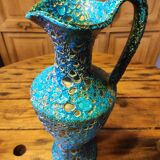 Fat lava blue jug vase large model