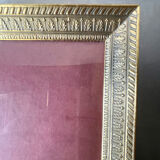 Vintage Gold colored Metal Picture Frame Large size 27 cm x 21 cm Convex glass