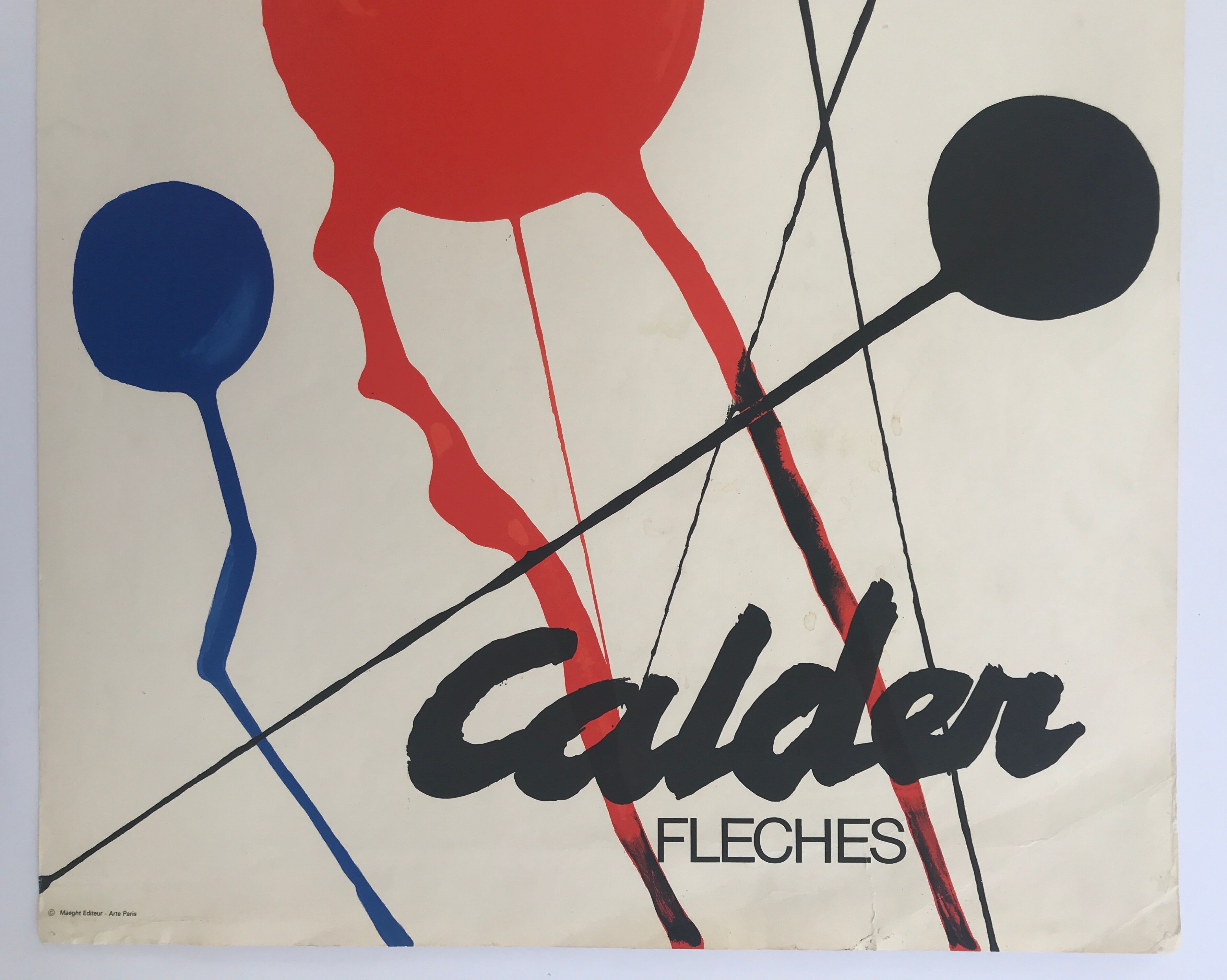 Original poster by Alexander Calder, Galerie Maeght, 1968