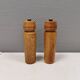 Vintage set of salt and pepper grinders, in oak Denmark 1960s