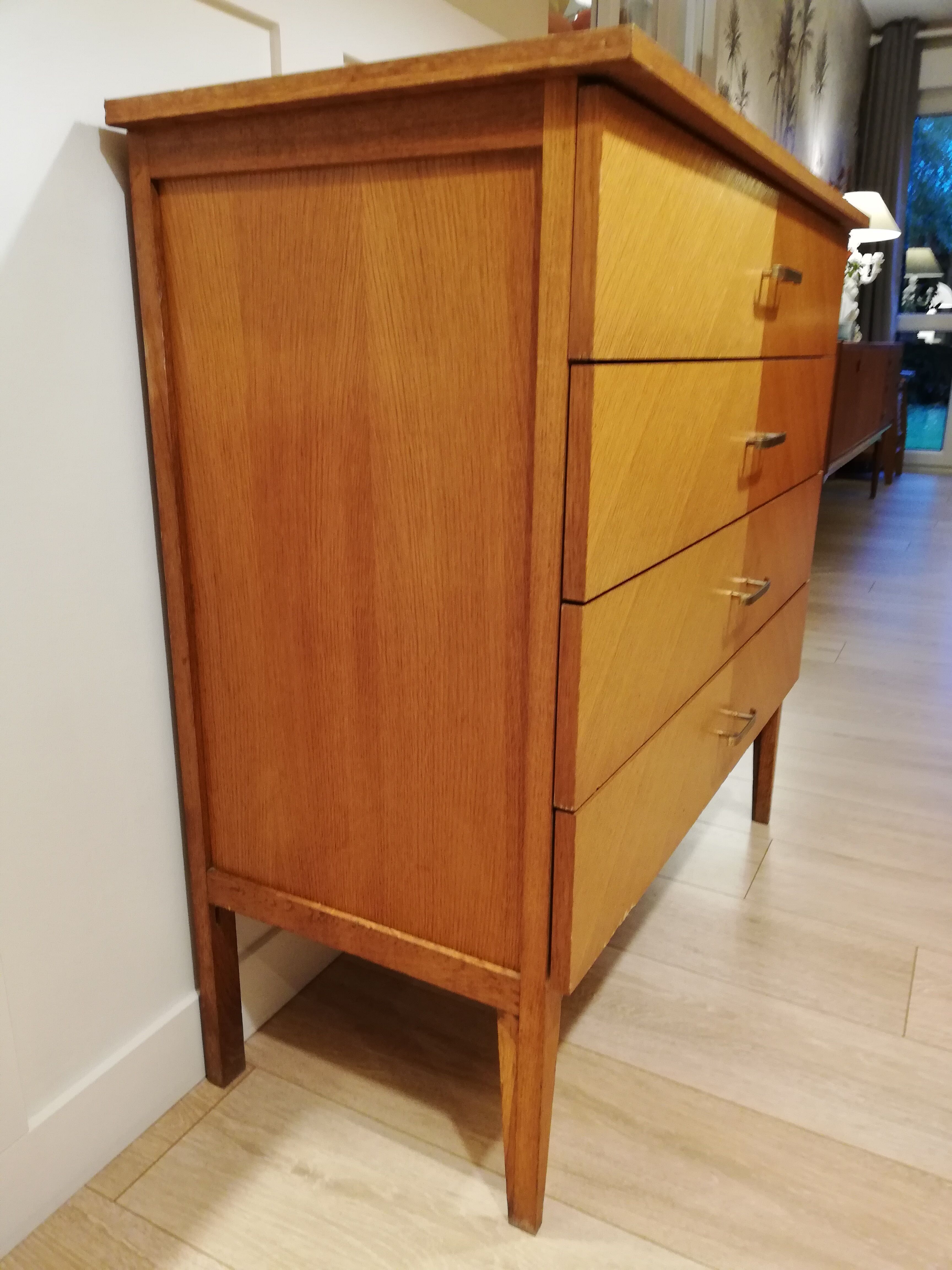 Chest of drawers 4 vintage drawers