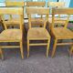 Lot de 12 chaises de bistrot bar bois vintage luterma