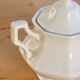 Vintage sugar bowl Johnson Brothers Pearl pattern porcelain