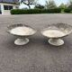 Paire de vasques diabolo jardinieres  planter fibro ciment