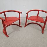 Pair of Karin Mobring children's chairs - Vintage Ikea chair