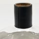 Vase Carafe Carl Aubock II with Black Leather Top, Midcentury, Austria, 1950s