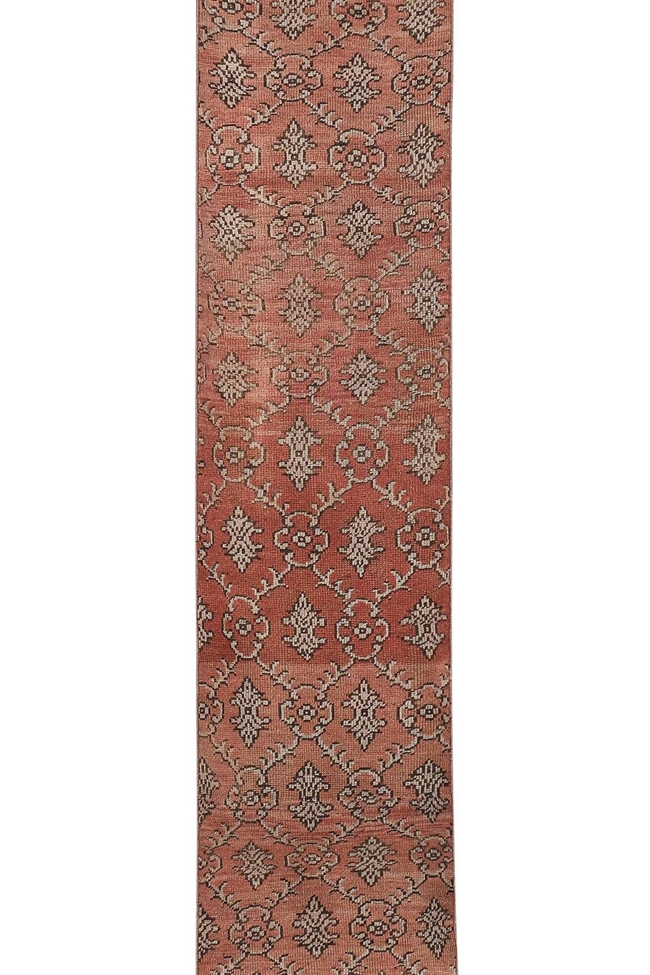 Vintage Turkish hallway rug 70x472 cm