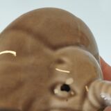 Enamelled ceramic elephant teapot