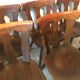 Lot of 6 chairs vintage bistro compass feet