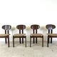 Vintage German wooden dining chairs, 1970s
