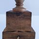 XL turned solid wood lamp base H.45.5 cm