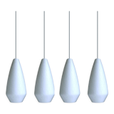 4 XXL vintage pendant lamps, Murano glass, 60s