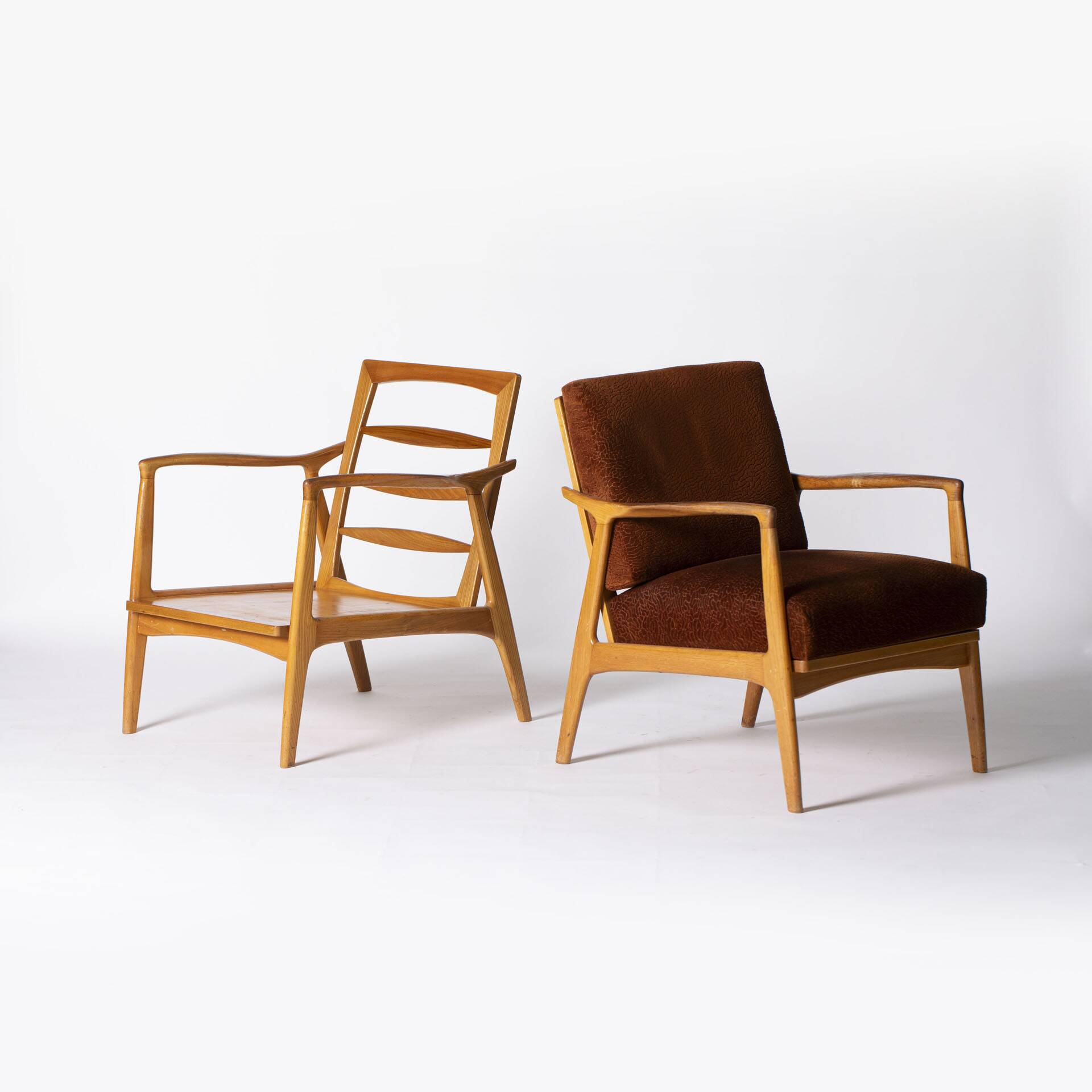 Paire de fauteuils de style scandinave par Sedláček & Vyčítal pour Dřevotvar Jablonné nad Orlicí, 1960