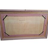 Dipinto a Olio di Francesco Tammaro Scena di Mercato Napoletana 80x130 cm