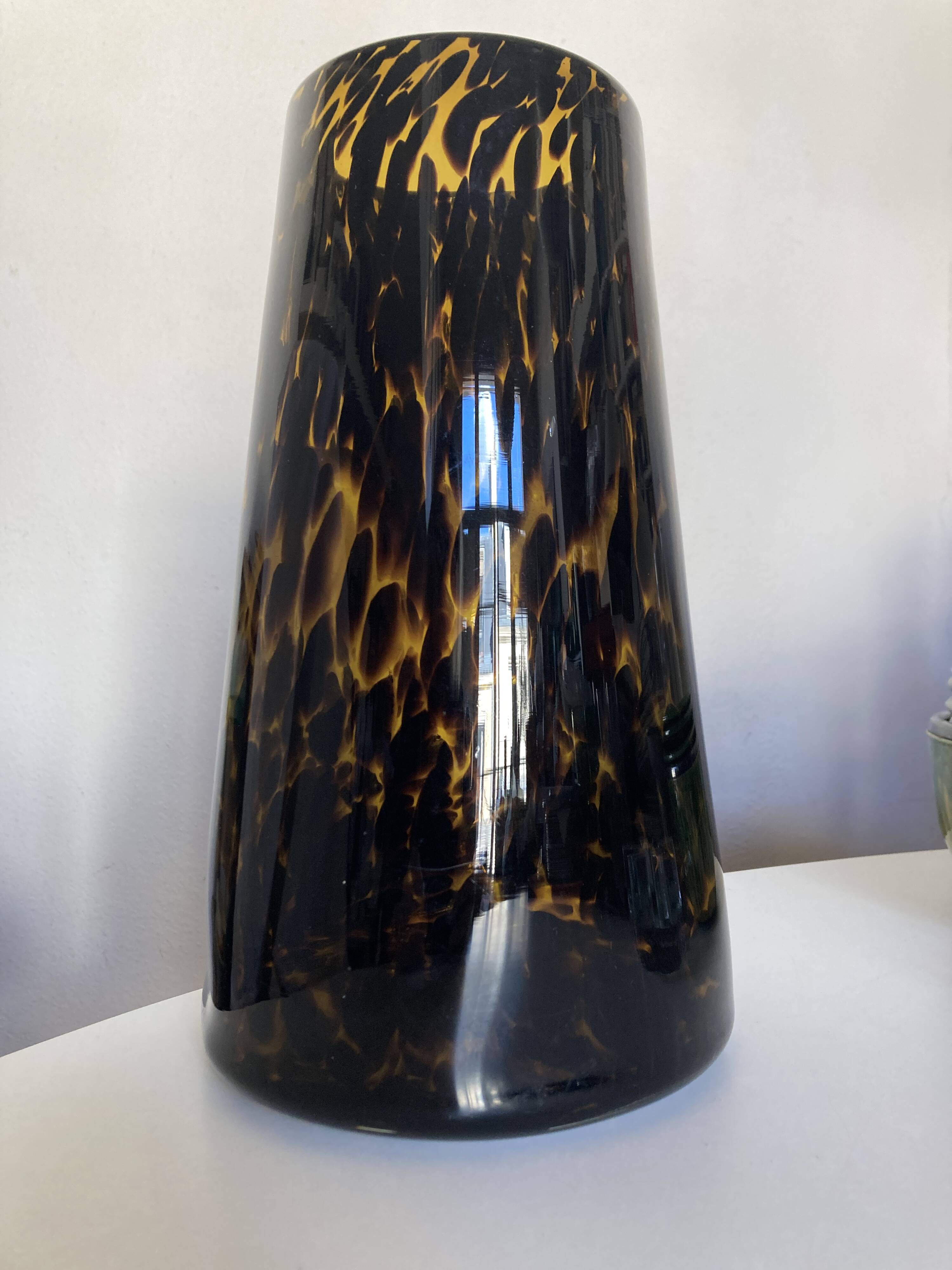 XXL vase Italian work, macchia pattern, 1970