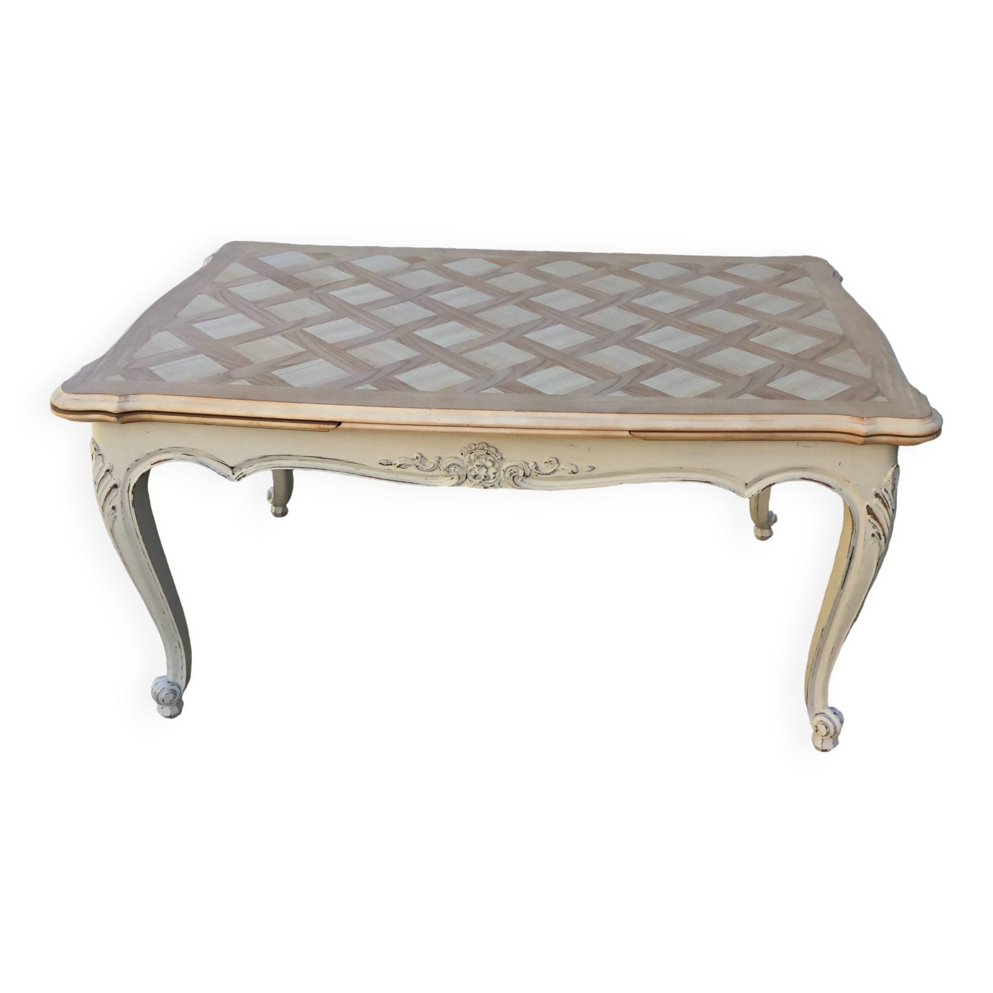 Louis XV style table from the 1950s/60s, stripped and patinated