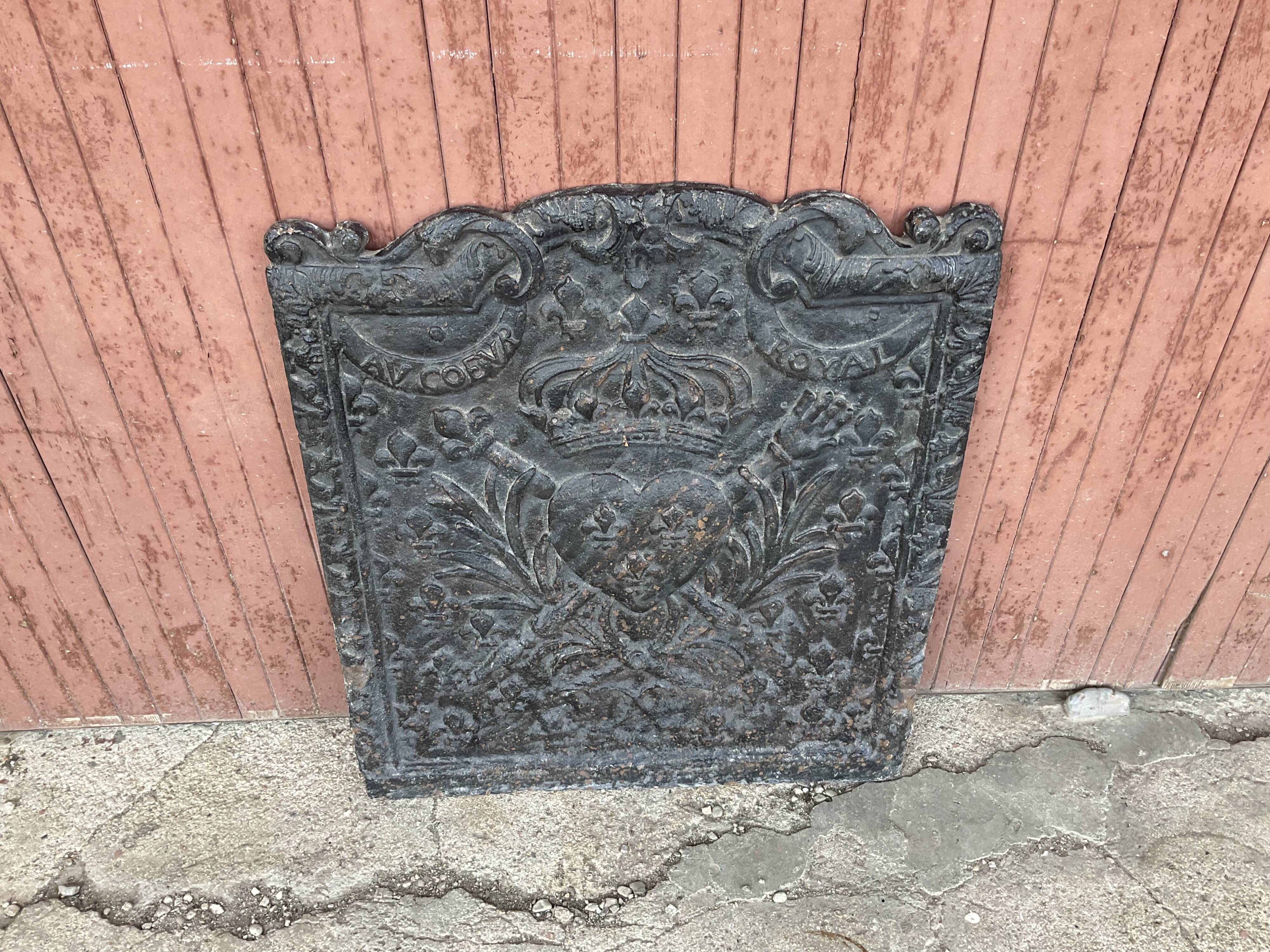 Fireplace plate