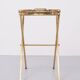 small Brass folding serving tray table 1970 France