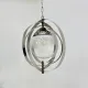 Mid-century glass sphere hanging pendant glass lamp design 1970’s space age Italy