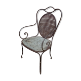 Fauteuil de jardin ancien Napoléon III vers 1880