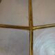Lustre vintage en nacre et laiton
