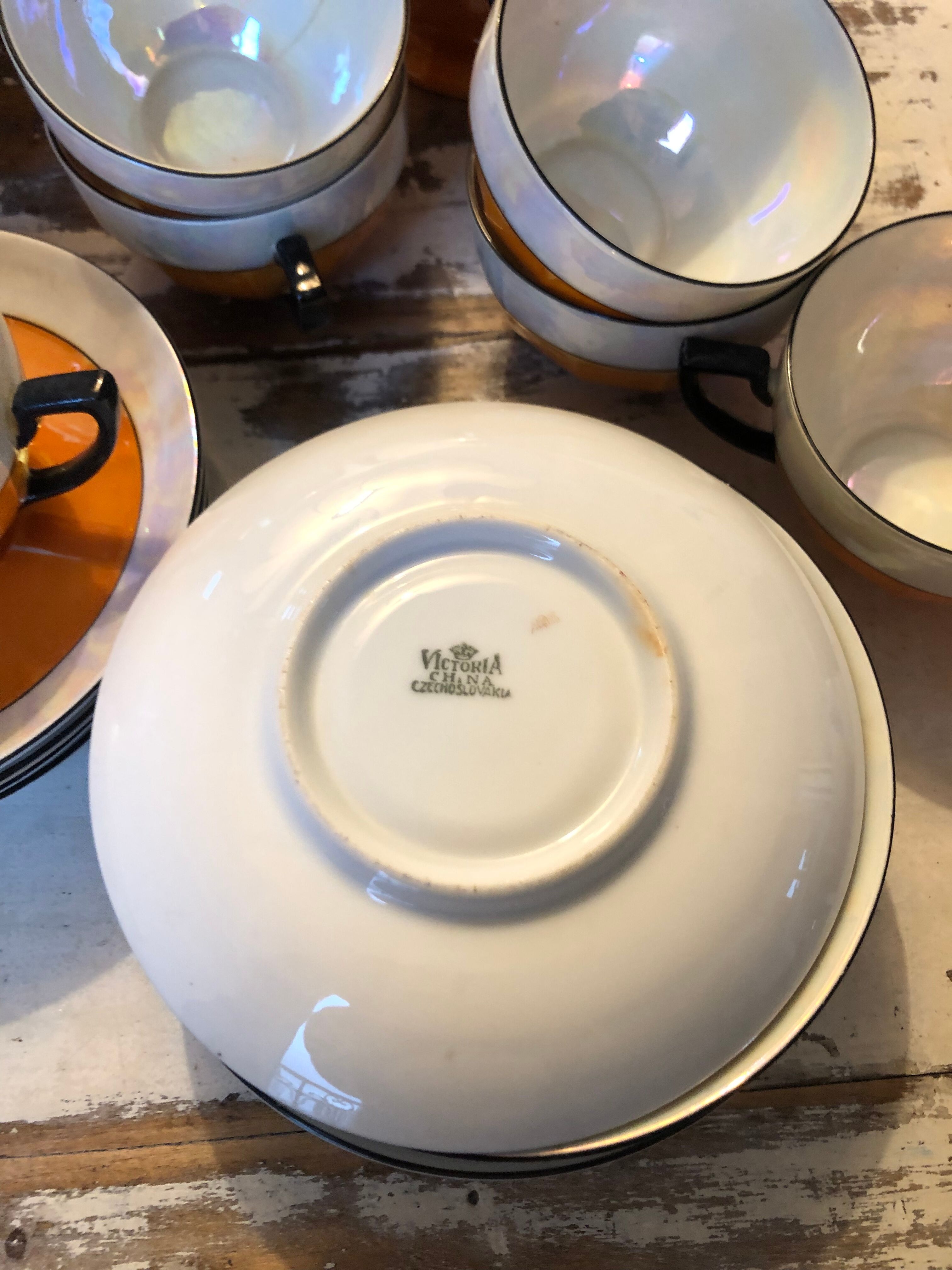 Art Deco porcelain tea set