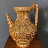 Pitcher vase by Marius and Huguette Bessone Vallauris ceramic 20th century
