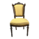 Queen's chair in Louis XVI style, wood and fabric, late 19th century.